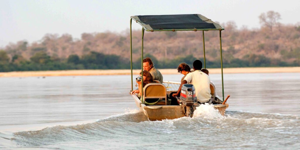 sand rivers selous boating nomad tanzania